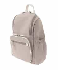 BKRGD97160 MK MICHEL KLEIN BAG(MK ミッシェルクラン バッグ) [撥水/500g以下]多機能ポケットパイピングコンパクトリュック グレージュ×オフホワイト