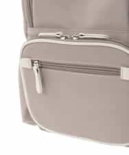 BKRGD97160 MK MICHEL KLEIN BAG(MK ミッシェルクラン バッグ) [撥水/500g以下]多機能ポケットパイピングコンパクトリュック グレージュ×オフホワイト