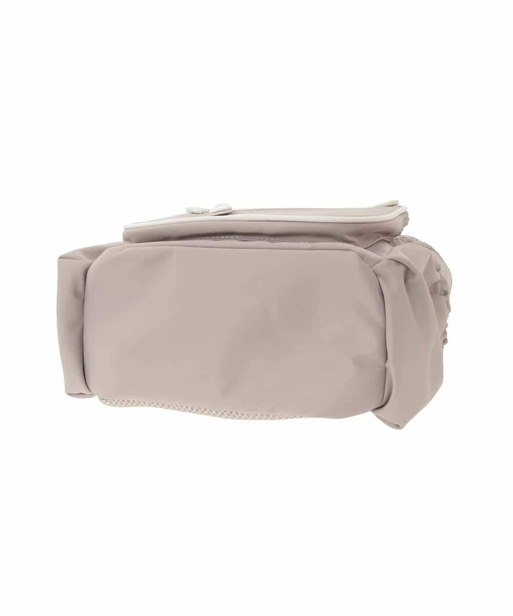 BKRGD97160 MK MICHEL KLEIN BAG(MK ミッシェルクラン バッグ) [撥水/500g以下]多機能ポケットパイピングコンパクトリュック グレージュ×オフホワイト