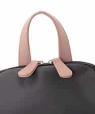 BKRGD97160 MK MICHEL KLEIN BAG(MK ミッシェルクラン バッグ) [撥水/500g以下]多機能ポケットパイピングコンパクトリュック グレージュ×オフホワイト