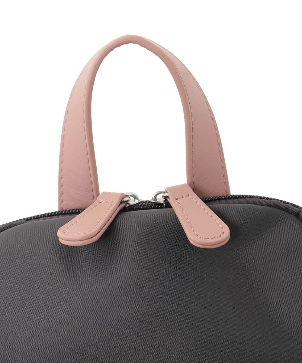 BKRGD97160 MK MICHEL KLEIN BAG(MK ミッシェルクラン バッグ) [撥水/500g以下]多機能ポケットパイピングコンパクトリュック グレージュ×オフホワイト