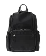 BKRGD97160 MK MICHEL KLEIN BAG(MK ミッシェルクラン バッグ) [撥水/500g以下]多機能ポケットパイピングコンパクトリュック ブラック