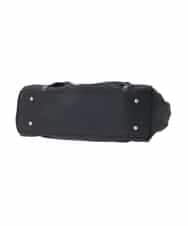 BKRGD98220 MK MICHEL KLEIN BAG(MK ミッシェルクラン バッグ) [2WAY/撥水/A4収納可]レザージョイントタックデザイントートバッグ ブラック×ネイビー