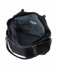 BKRGD98220 MK MICHEL KLEIN BAG(MK ミッシェルクラン バッグ) [2WAY/撥水/A4収納可]レザージョイントタックデザイントートバッグ ブラック×ネイビー