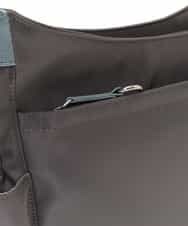BKRGJ94120 MK MICHEL KLEIN BAG(MK ミッシェルクラン バッグ) 【撥水】ナイロンショルダーバッグ グレー×グリーン