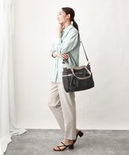 BKRGV31180 MK MICHEL KLEIN BAG(MK ミッシェルクラン バッグ) [2WAY/撥水加工]レザーポイントナイロントートバッグ ベージュ