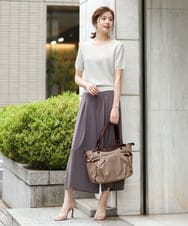 BKRGV31180 MK MICHEL KLEIN BAG(MK ミッシェルクラン バッグ) [2WAY/撥水加工]レザーポイントナイロントートバッグ ベージュ