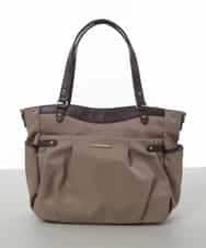 BKRGV31180 MK MICHEL KLEIN BAG(MK ミッシェルクラン バッグ) [2WAY/撥水加工]レザーポイントナイロントートバッグ ベージュ