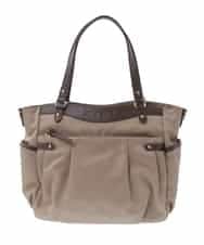 BKRGV31180 MK MICHEL KLEIN BAG(MK ミッシェルクラン バッグ) [2WAY/撥水加工]レザーポイントナイロントートバッグ ベージュ