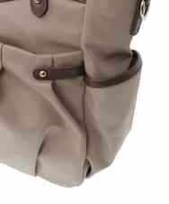 BKRGV31180 MK MICHEL KLEIN BAG(MK ミッシェルクラン バッグ) [2WAY/撥水加工]レザーポイントナイロントートバッグ ベージュ