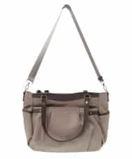 BKRGV31180 MK MICHEL KLEIN BAG(MK ミッシェルクラン バッグ) [2WAY/撥水加工]レザーポイントナイロントートバッグ ベージュ