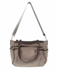 BKRGV31180 MK MICHEL KLEIN BAG(MK ミッシェルクラン バッグ) 【2WAY/撥水加工】レザーポイントナイロントートバッグ ベージュ