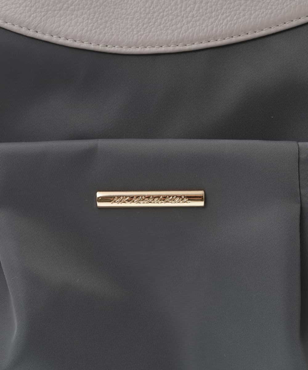 BKRGV31180 MK MICHEL KLEIN BAG(MK ミッシェルクラン バッグ) [2WAY/撥水加工]レザーポイントナイロントートバッグ ベージュ