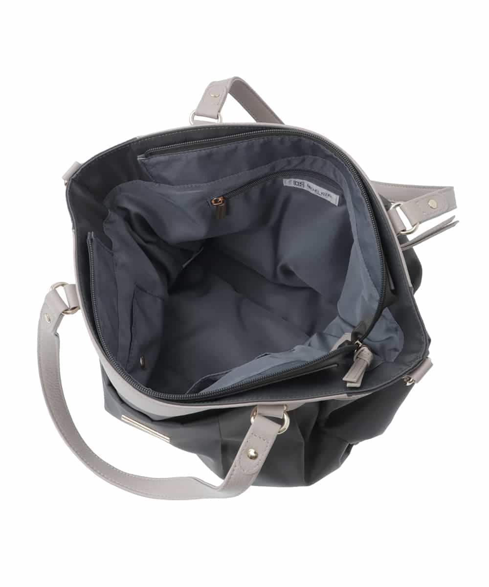 BKRGV31180 MK MICHEL KLEIN BAG(MK ミッシェルクラン バッグ) [2WAY/撥水加工]レザーポイントナイロントートバッグ ベージュ
