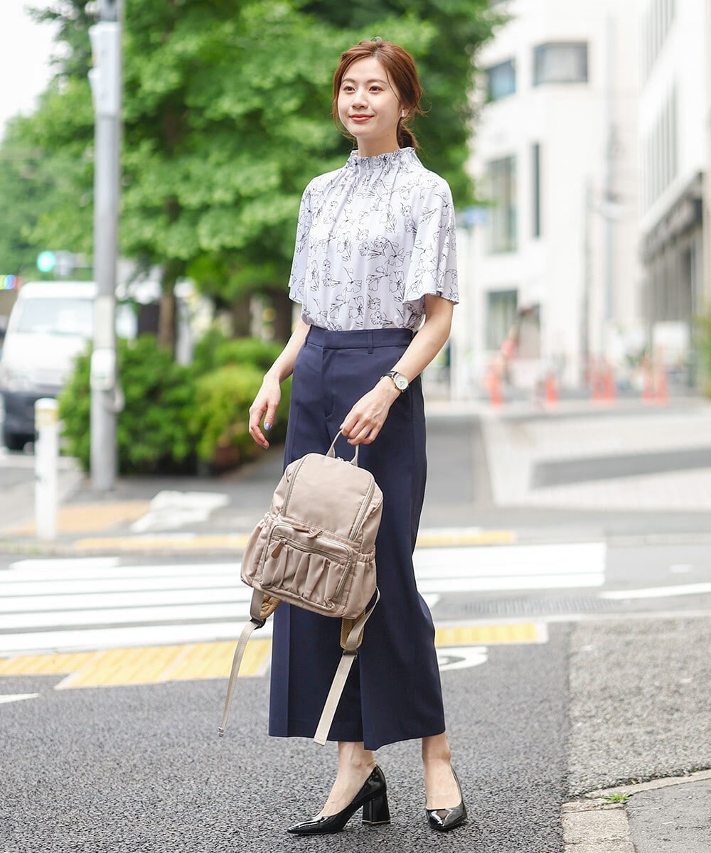 BKRGV42140 MK MICHEL KLEIN BAG(MK ミッシェルクラン バッグ) [軽量]ギャザープリーツコンパクトリュック ベージュ