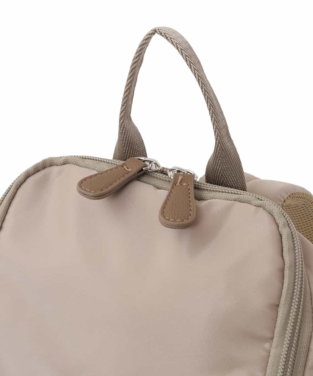 BKRGV42140 MK MICHEL KLEIN BAG(MK ミッシェルクラン バッグ) [軽量]ギャザープリーツコンパクトリュック ベージュ