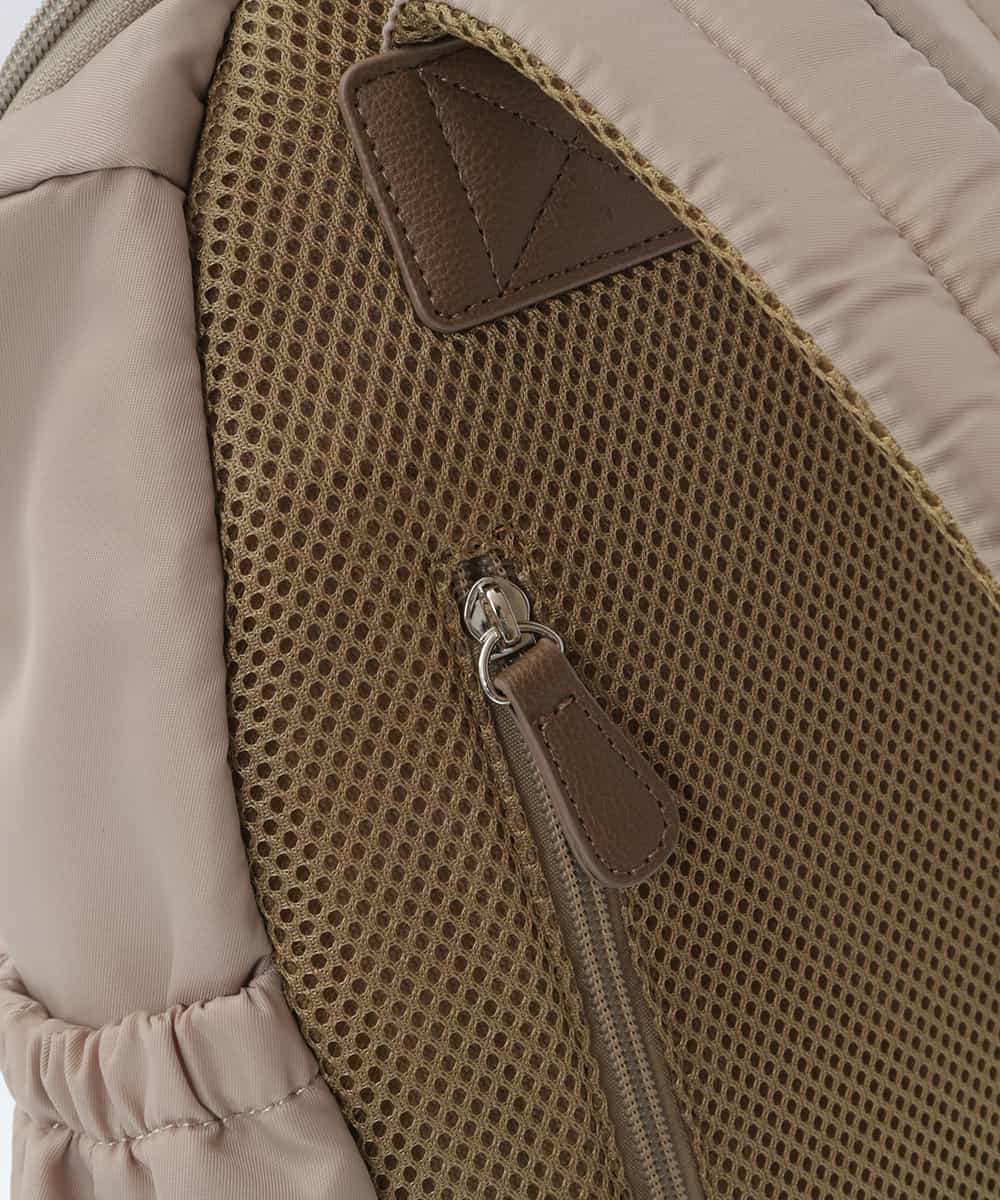BKRGV42140 MK MICHEL KLEIN BAG(MK ミッシェルクラン バッグ) [軽量]ギャザープリーツコンパクトリュック ベージュ