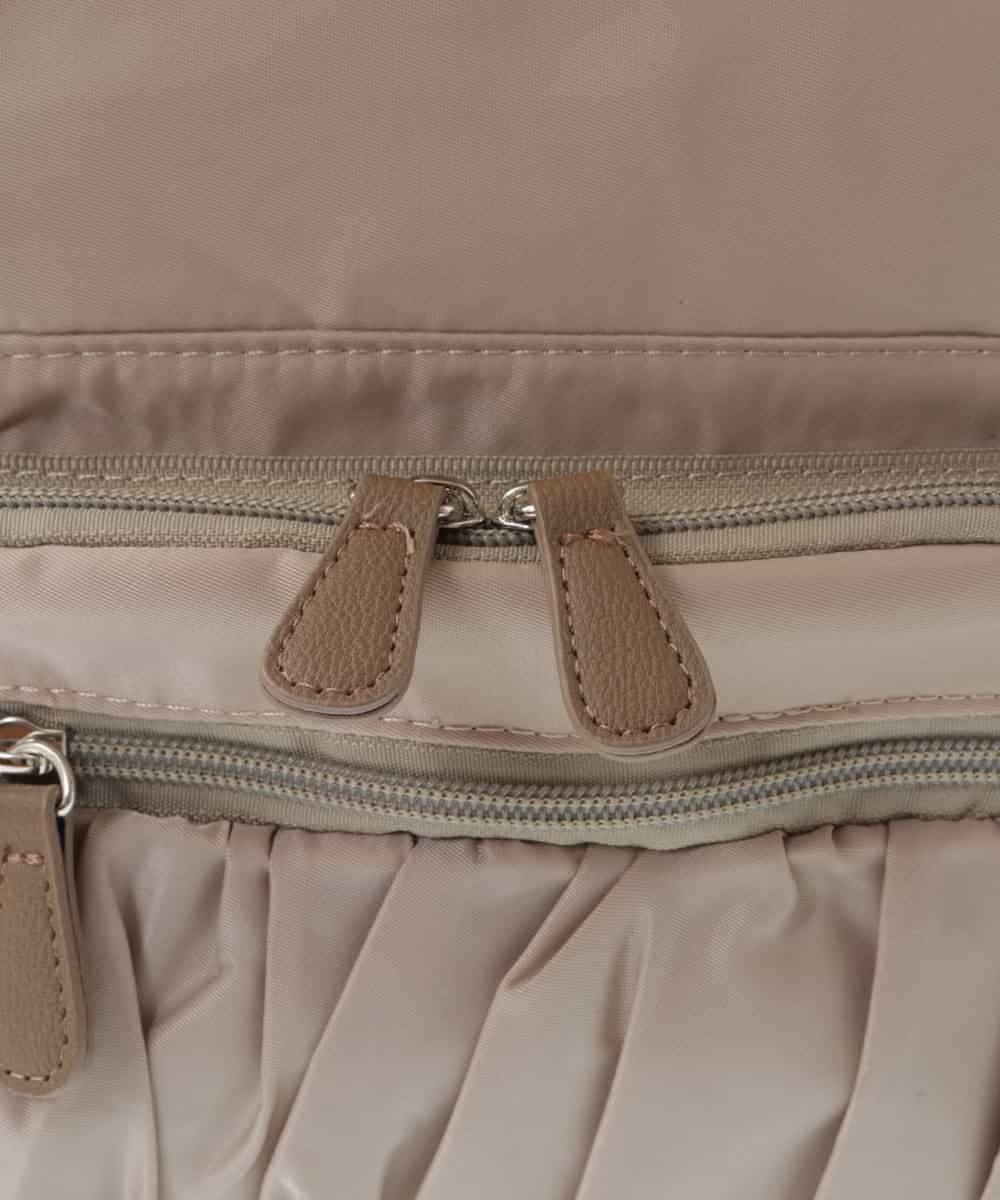 BKRGV42140 MK MICHEL KLEIN BAG(MK ミッシェルクラン バッグ) [軽量]ギャザープリーツコンパクトリュック ベージュ