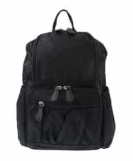 BKRGV42140 MK MICHEL KLEIN BAG(MK ミッシェルクラン バッグ) [軽量]ギャザープリーツコンパクトリュック ブラック