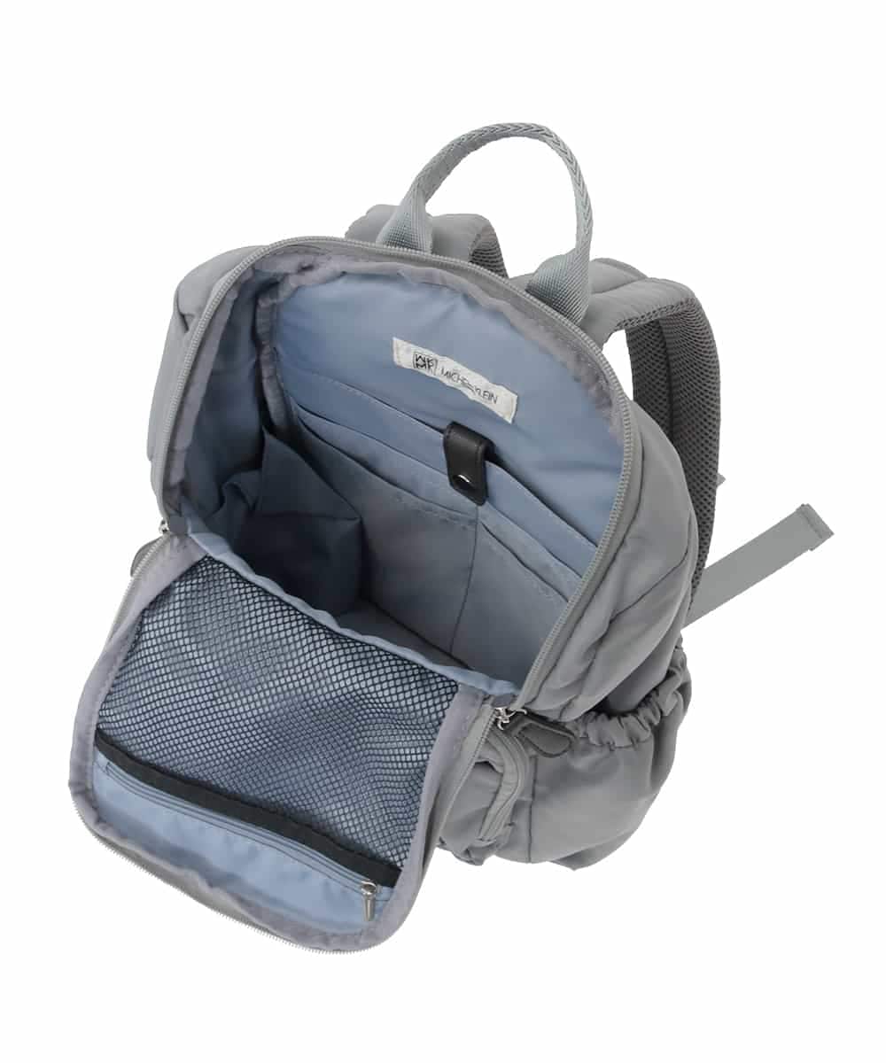 BKRGV42140 MK MICHEL KLEIN BAG(MK ミッシェルクラン バッグ) [軽量]ギャザープリーツコンパクトリュック グレー