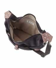 BKRGV81130 MK MICHEL KLEIN BAG(MK ミッシェルクラン バッグ) [撥水/500g以下の軽量]レザーポイントナイロンショルダーバッグ ブラウン×ピンク