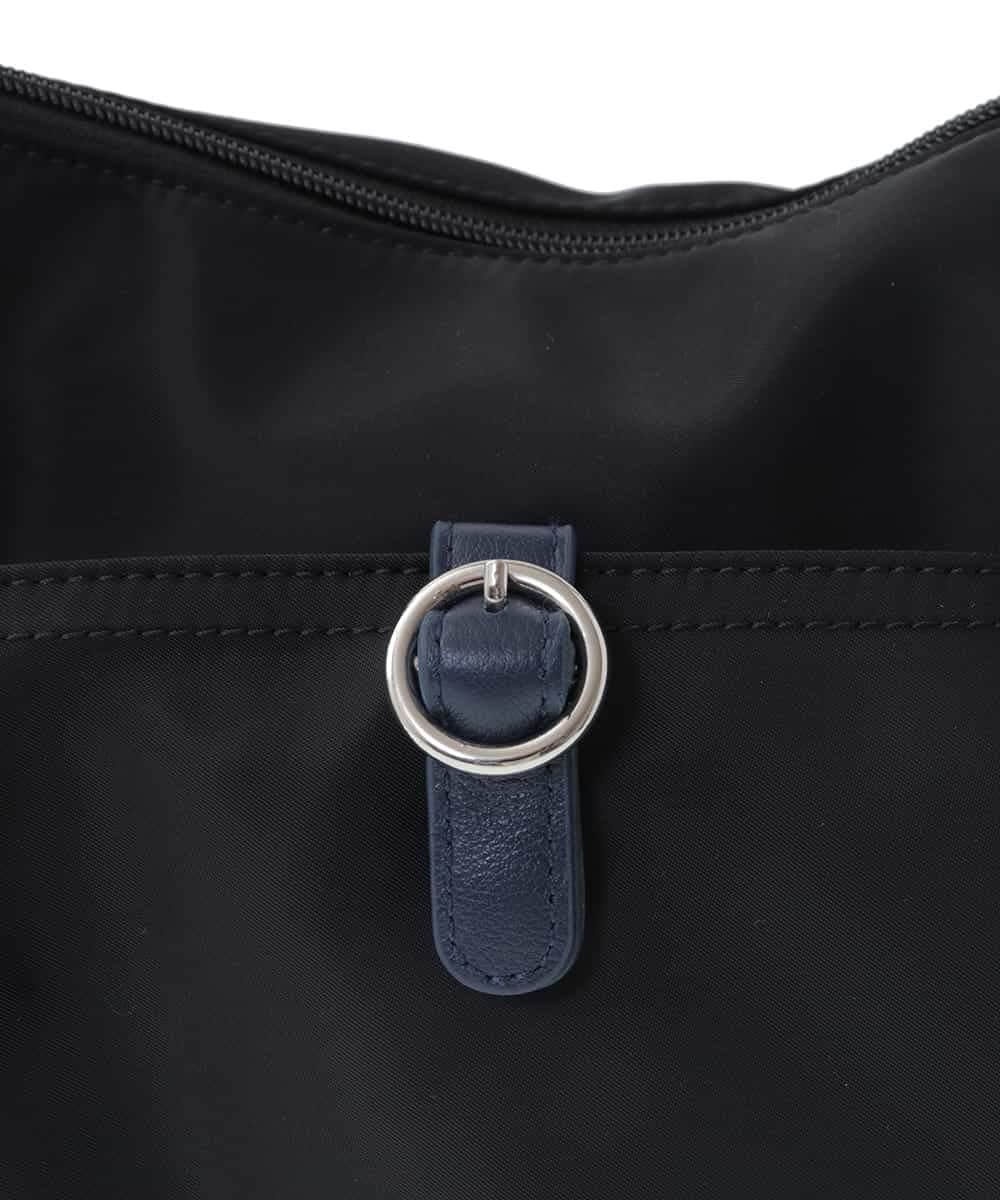 BKRGV81130 MK MICHEL KLEIN BAG(MK ミッシェルクラン バッグ) [撥水/500g以下の軽量]レザーポイントナイロンショルダーバッグ ブラウン×ピンク