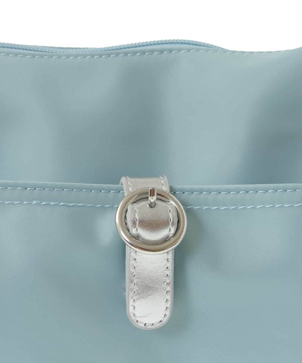 BKRGV81130 MK MICHEL KLEIN BAG(MK ミッシェルクラン バッグ) [撥水/500g以下の軽量]レザーポイントナイロンショルダーバッグ ブラウン×ピンク