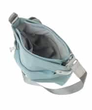 BKRGV90140 MK MICHEL KLEIN BAG(MK ミッシェルクラン バッグ) [撥水/500g以下の軽量]アクセントレザースクエアショルダーバッグ ブラウン×ライトブルー