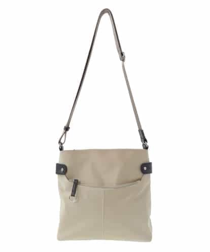 BKRGV90140 MK MICHEL KLEIN BAG [撥水/500g以下の軽量]アクセントレザースクエアショルダーバッグ