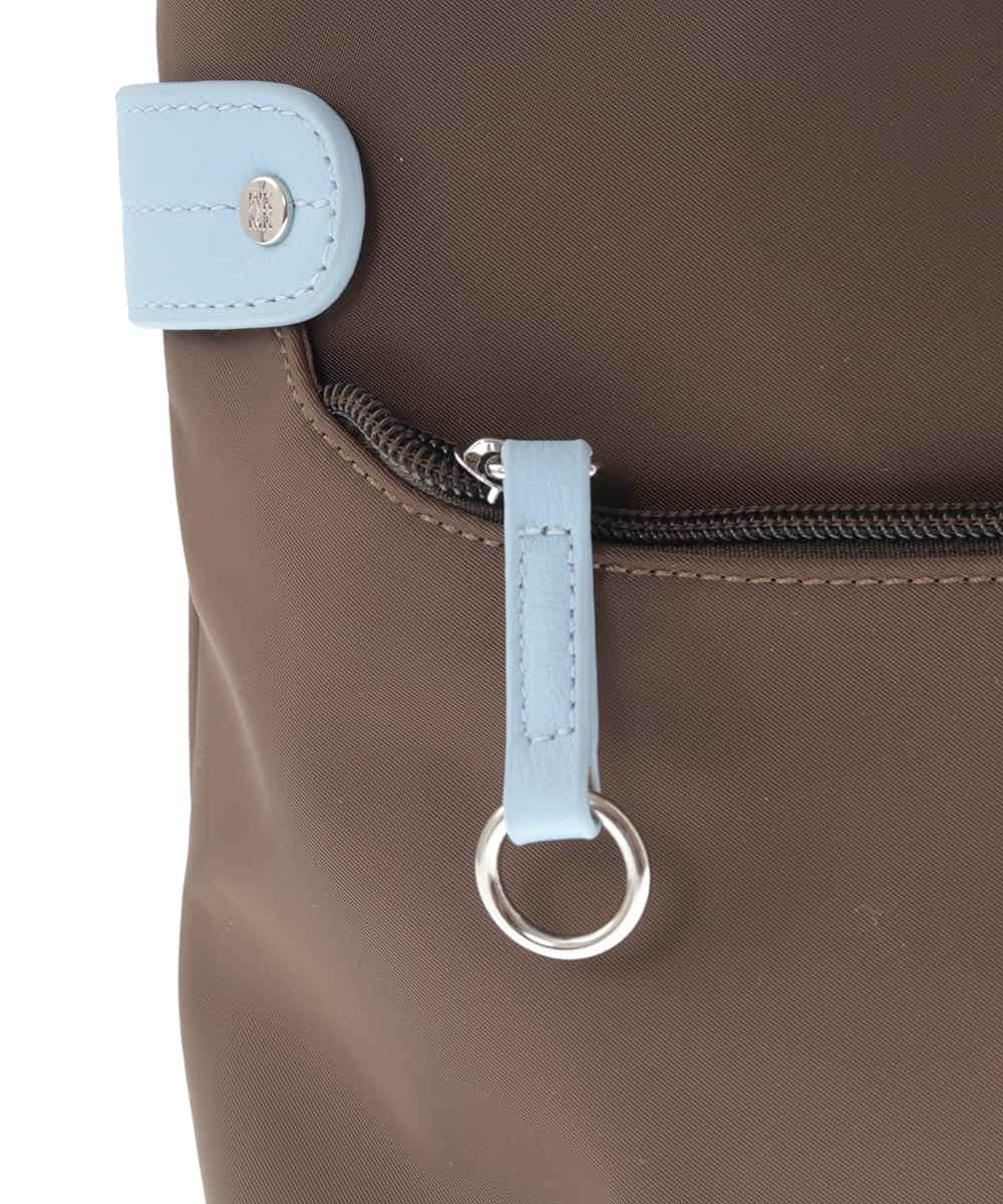 BKRGV91135 MK MICHEL KLEIN BAG(MK ミッシェルクラン バッグ) [撥水/500g以下の軽量]アクセントレザーコンパクトショルダーバッグ ベージュ×ブラック