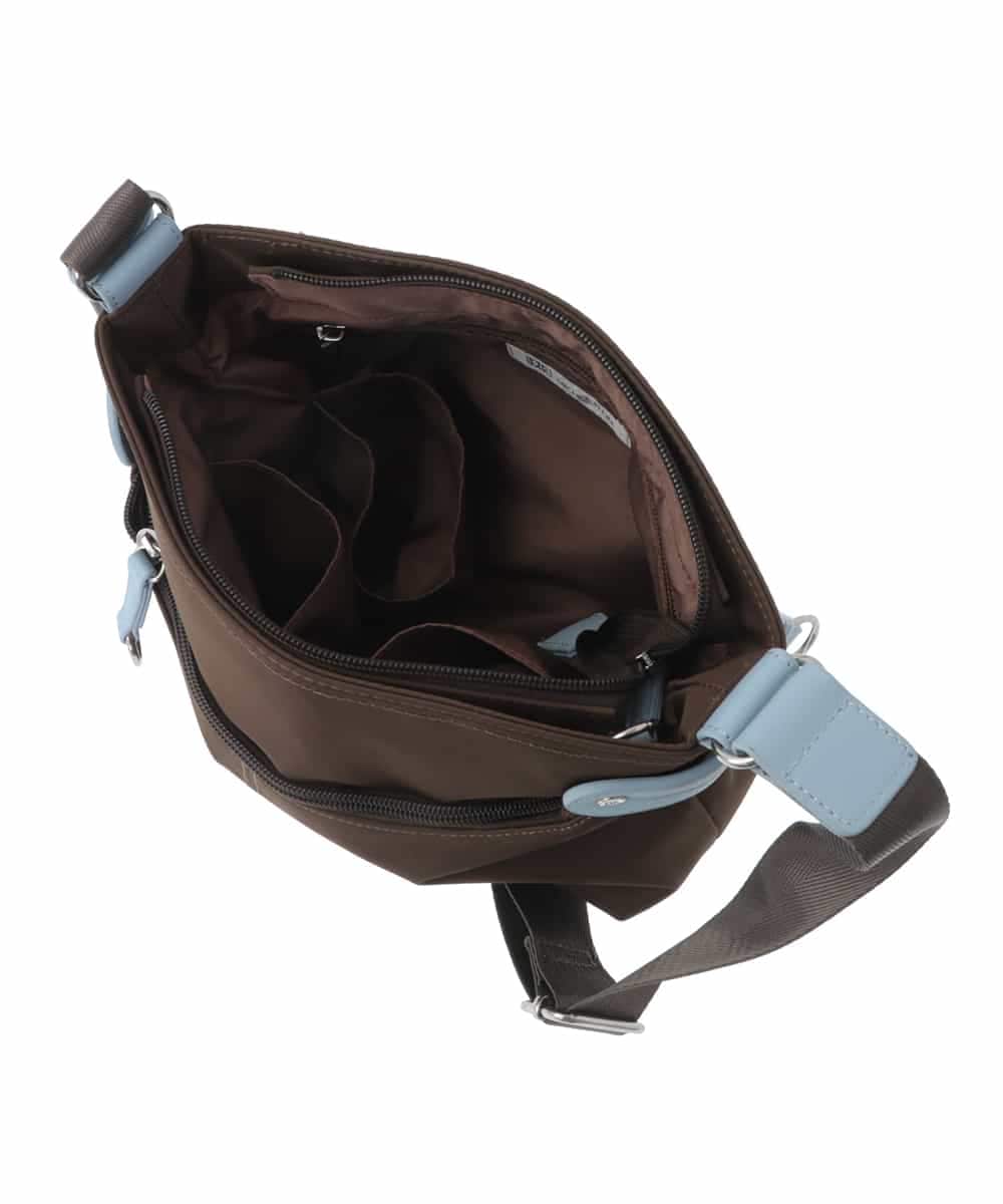 BKRGV91135 MK MICHEL KLEIN BAG(MK ミッシェルクラン バッグ) [撥水/500g以下の軽量]アクセントレザーコンパクトショルダーバッグ ベージュ×ブラック