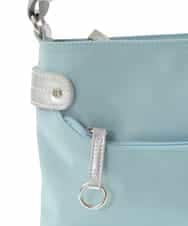 BKRGV91135 MK MICHEL KLEIN BAG(MK ミッシェルクラン バッグ) [撥水/500g以下の軽量]アクセントレザーコンパクトショルダーバッグ ベージュ×ブラック