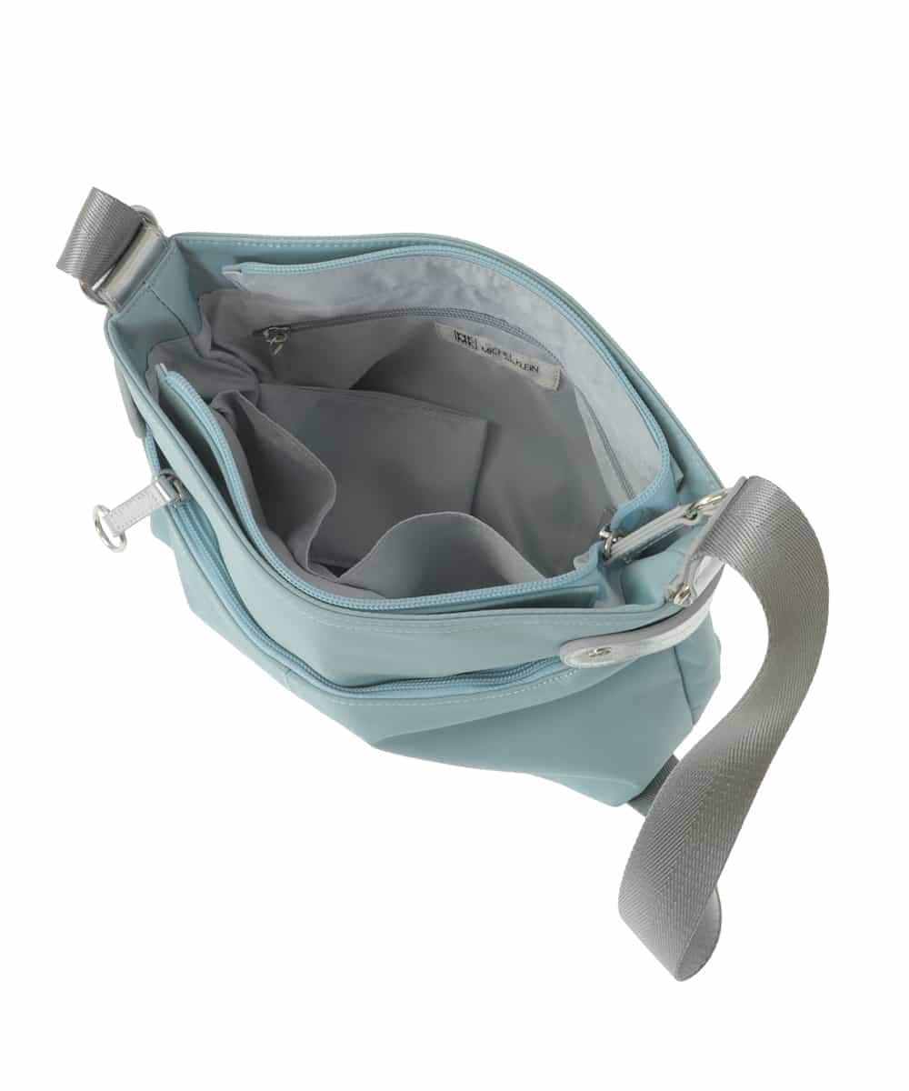BKRGV91135 MK MICHEL KLEIN BAG(MK ミッシェルクラン バッグ) [撥水/500g以下の軽量]アクセントレザーコンパクトショルダーバッグ ベージュ×ブラック