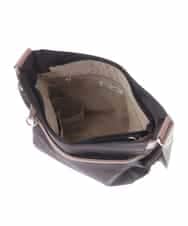 BKRGV94150 MK MICHEL KLEIN BAG(MK ミッシェルクラン バッグ) [撥水/500g以下の軽量]アクセントレザーショルダーバッグ ブラウン×ライトブルー