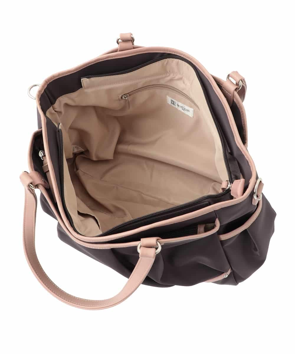 BKRGV95200 MK MICHEL KLEIN BAG(MK ミッシェルクラン バッグ) [2WAY/撥水/A4収納]パイピングデザイントートバッグ パープル