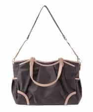 BKRGV95200 MK MICHEL KLEIN BAG(MK ミッシェルクラン バッグ) [2WAY/撥水/A4収納]パイピングデザイントートバッグ パープル