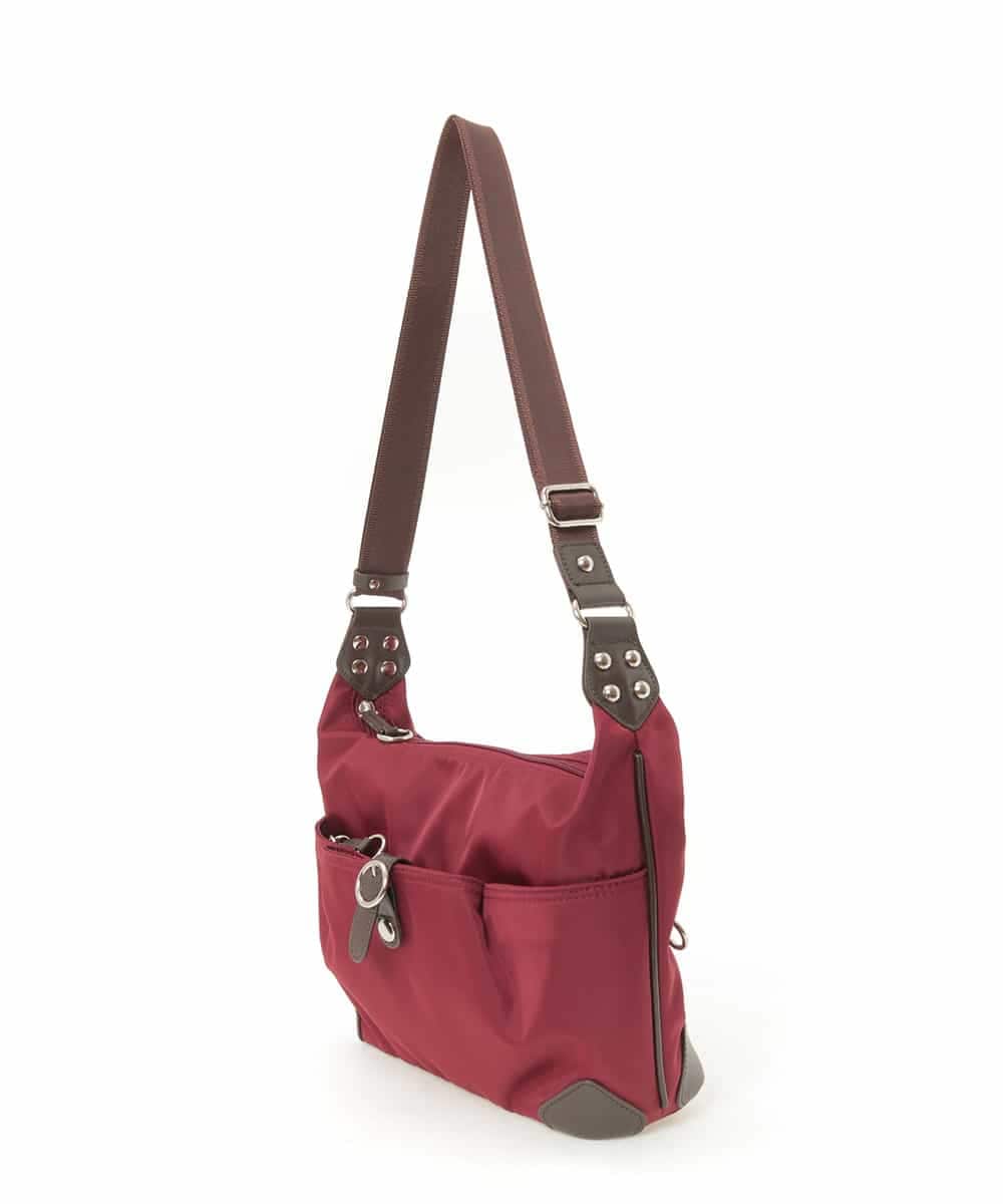 BKRTD81090 MK MICHEL KLEIN BAG(MK ミッシェルクラン バッグ) 【撥水】ナイロンショルダーバッグ レッド