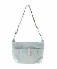 BKRTD81090 MK MICHEL KLEIN BAG(MK ミッシェルクラン バッグ) 【撥水】ナイロンショルダーバッグ シルバーXライトブルー