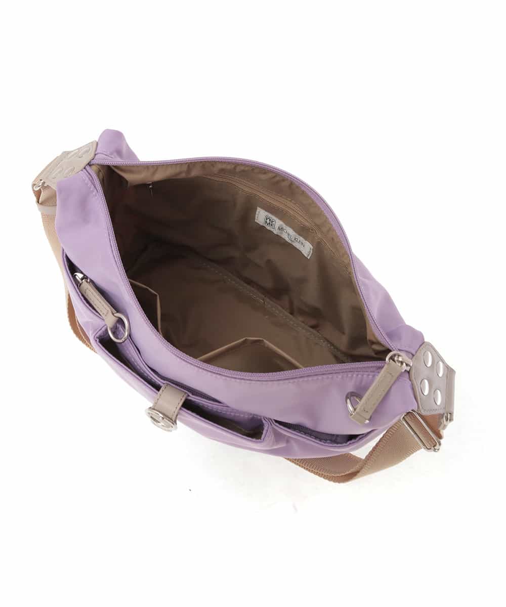 BKRTD81090 MK MICHEL KLEIN BAG(MK ミッシェルクラン バッグ) 【撥水】ナイロンショルダーバッグ ラベンダー
