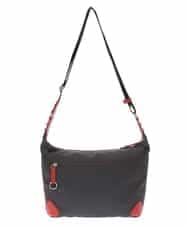 BKRTD81090 MK MICHEL KLEIN BAG(MK ミッシェルクラン バッグ) 【撥水】ナイロンショルダーバッグ オレンジｘグレー
