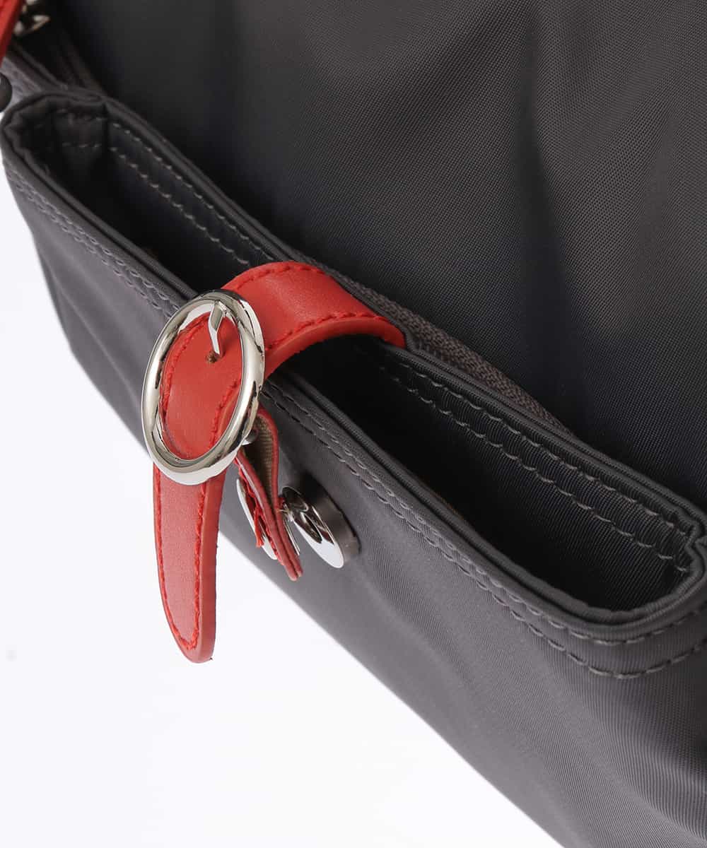 BKRTD81090 MK MICHEL KLEIN BAG(MK ミッシェルクラン バッグ) 【撥水】ナイロンショルダーバッグ オレンジｘグレー