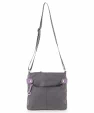 BKRTE90120 MK MICHEL KLEIN BAG(MK ミッシェルクラン バッグ) 【撥水】ナイロンショルダーバッグ パープルｘチャコールグレー