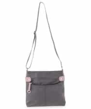 BKRTE90120 MK MICHEL KLEIN BAG(MK ミッシェルクラン バッグ) 【撥水】ナイロンショルダーバッグ ピンクｘダークブラウン