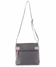 BKRTE90120 MK MICHEL KLEIN BAG(MK ミッシェルクラン バッグ) 【撥水】ナイロンショルダーバッグ ピンクｘダークブラウン