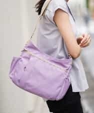 BKRTF94120 MK MICHEL KLEIN BAG(MK ミッシェルクラン バッグ) 【撥水】ナイロンショルダーバッグ ラベンダー