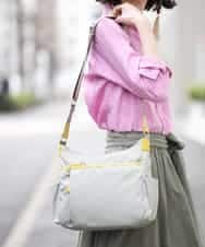 BKRTF94120 MK MICHEL KLEIN BAG(MK ミッシェルクラン バッグ) 【撥水】ナイロンショルダーバッグ ライトグレー