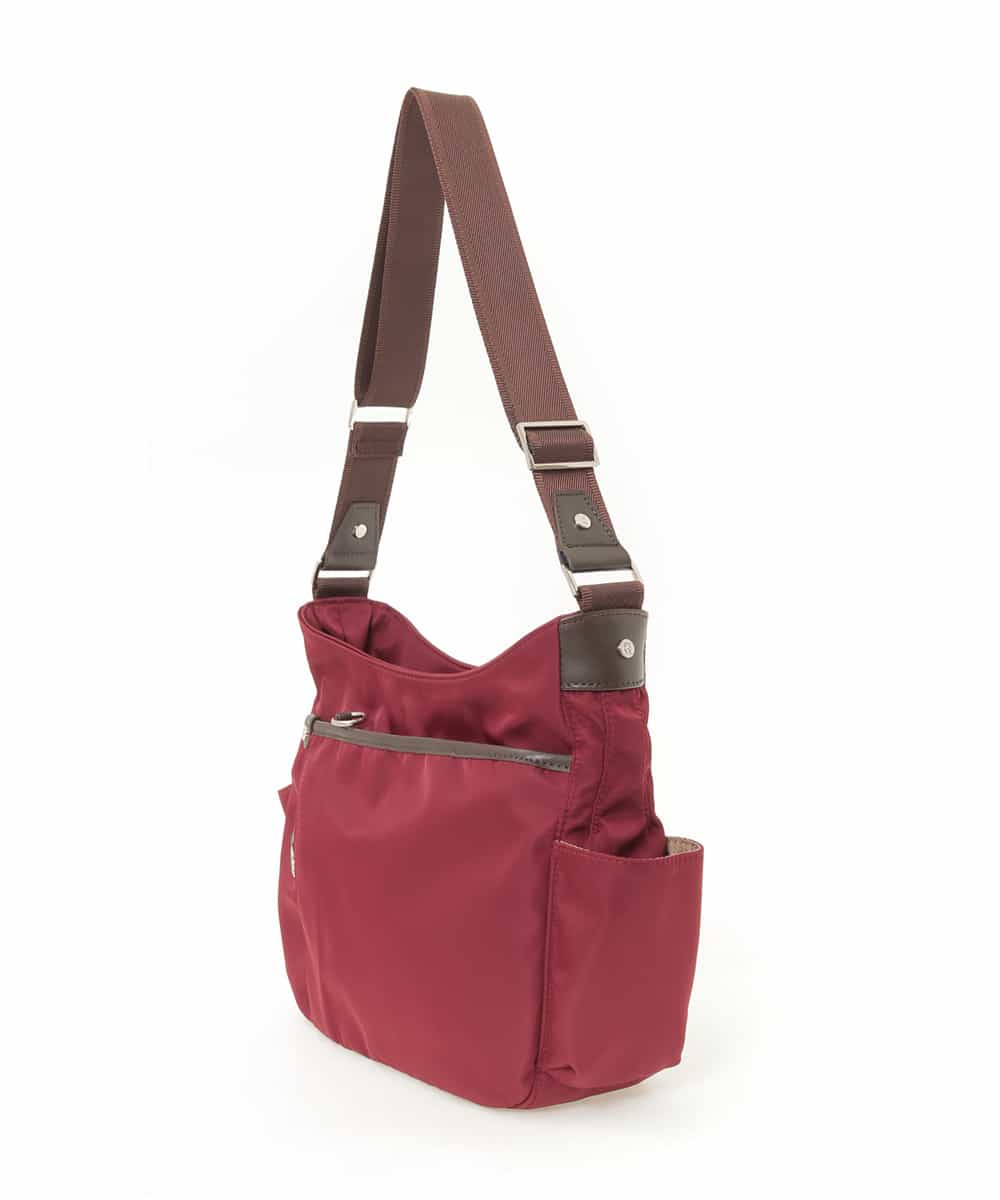 BKRTF94120 MK MICHEL KLEIN BAG(MK ミッシェルクラン バッグ) 【撥水】ナイロンショルダーバッグ レッド