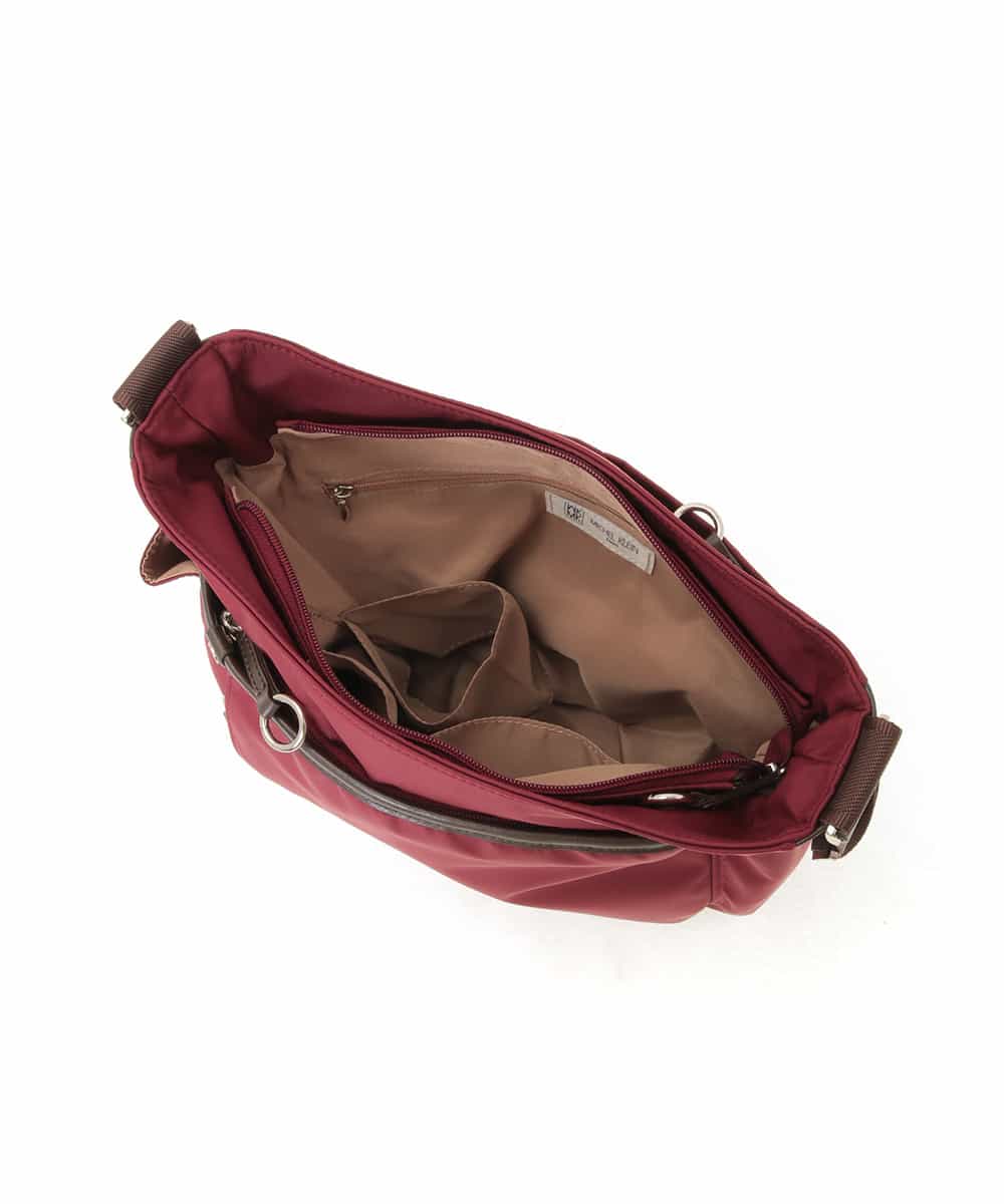 BKRTF94120 MK MICHEL KLEIN BAG(MK ミッシェルクラン バッグ) 【撥水】ナイロンショルダーバッグ レッド