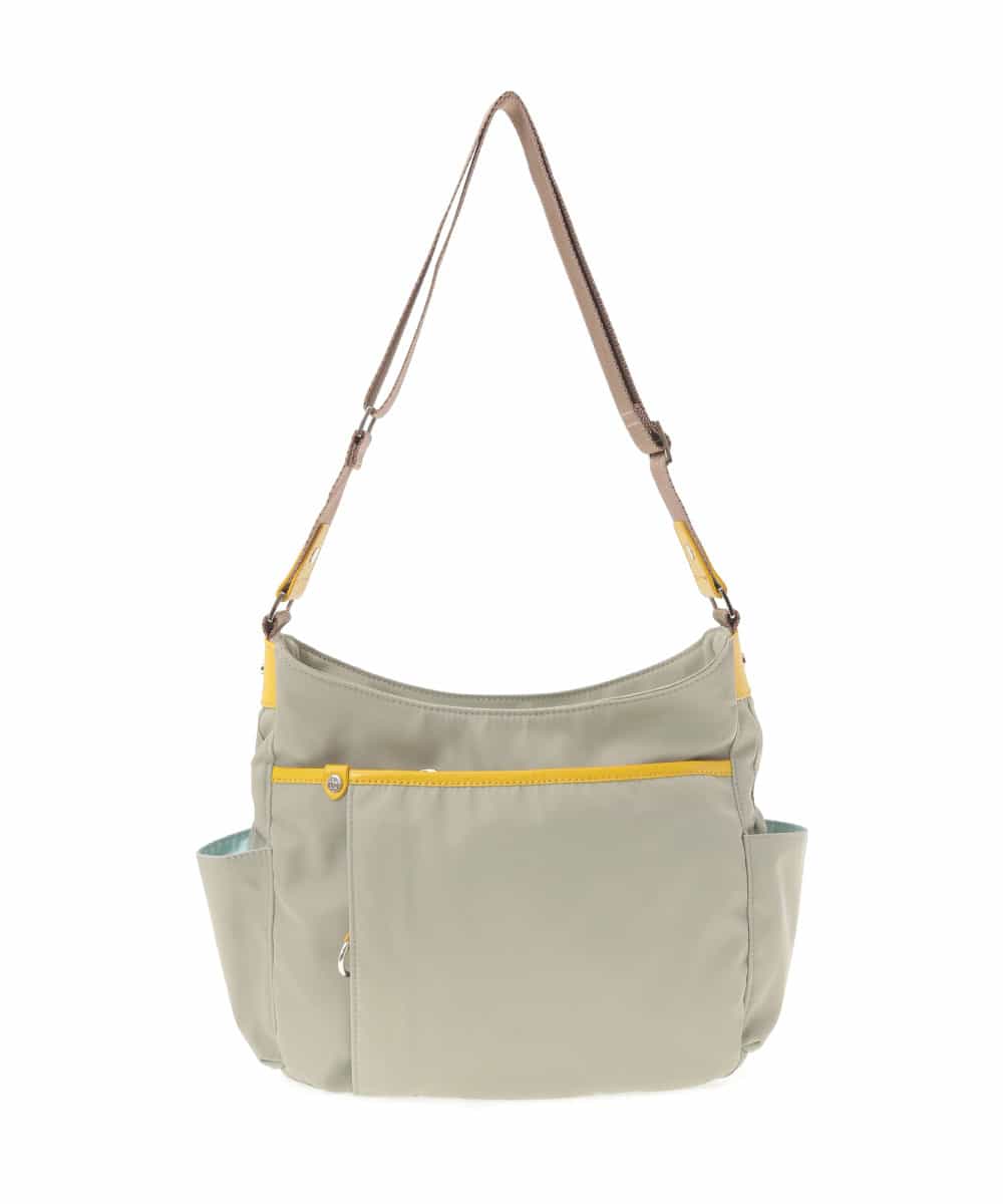 BKRTF94120 MK MICHEL KLEIN BAG(MK ミッシェルクラン バッグ) 【撥水】ナイロンショルダーバッグ ライトグレー