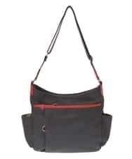 BKRTF94120 MK MICHEL KLEIN BAG(MK ミッシェルクラン バッグ) 【撥水】ナイロンショルダーバッグ オレンジｘグレー